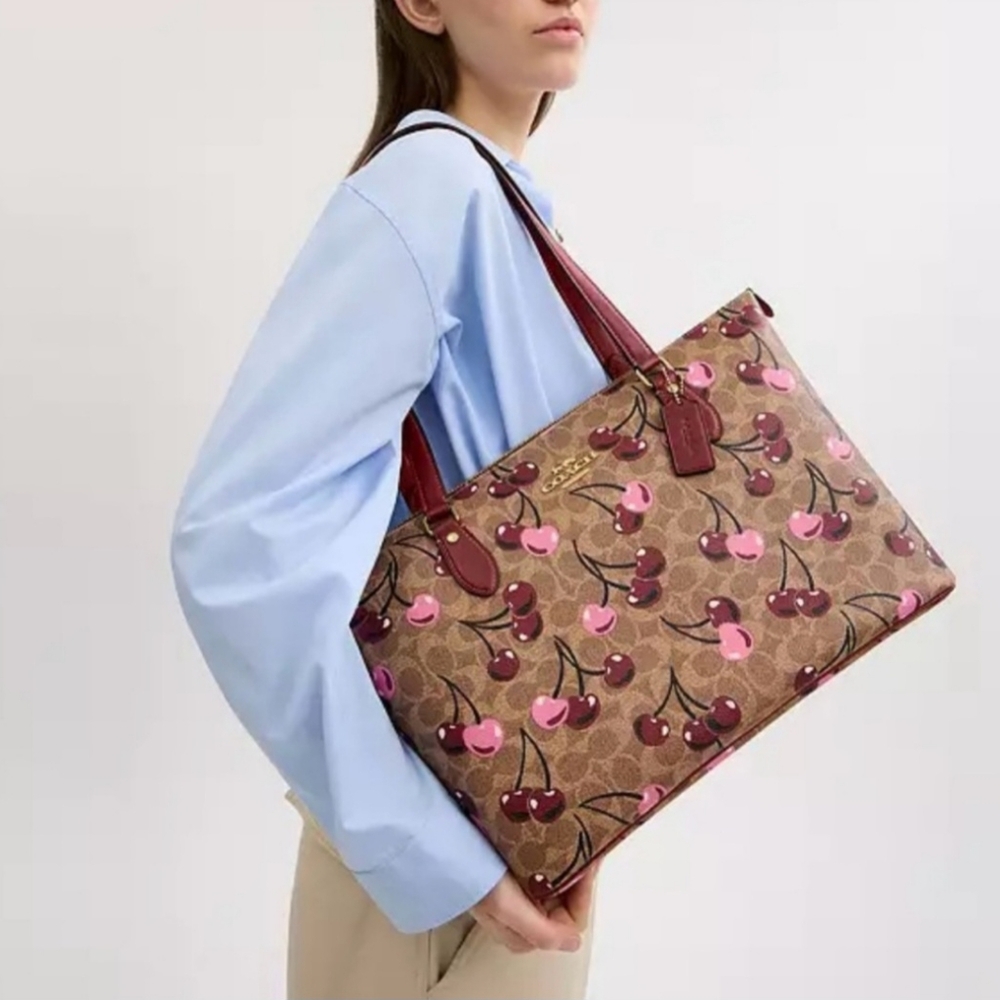 Coach Signature Cherry gallery tote - Picture 3 of 6
